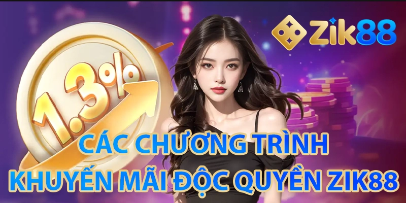 Các chương trình khuyến mãi độc quyền tại ZIK88